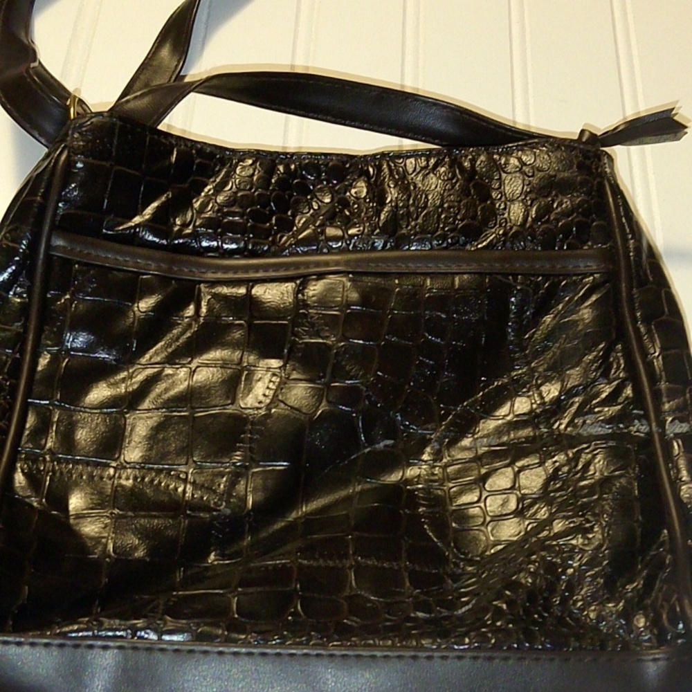 Brown Unbranded Pebbled Stone Pattern Shoulder Bag - image 6